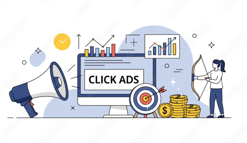 Ilustração sobre estratégia de Meta Ads